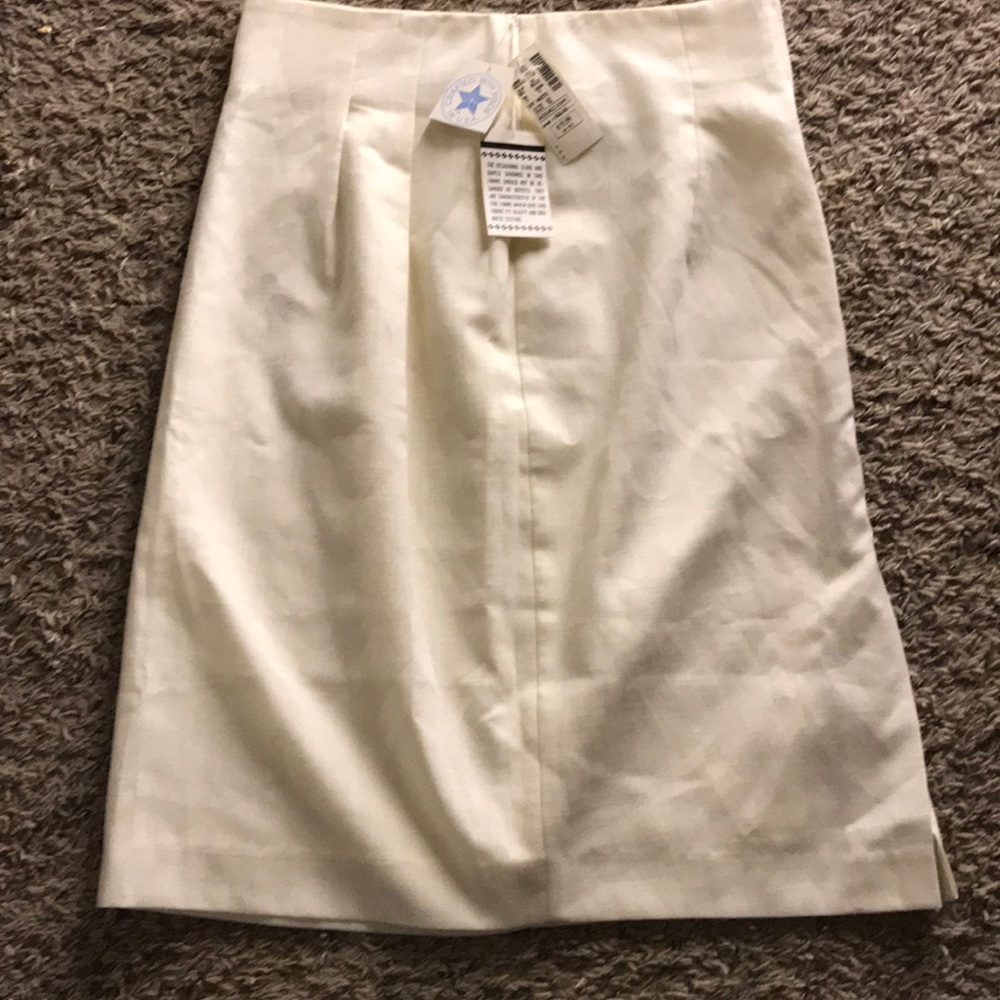 White skirt with tags